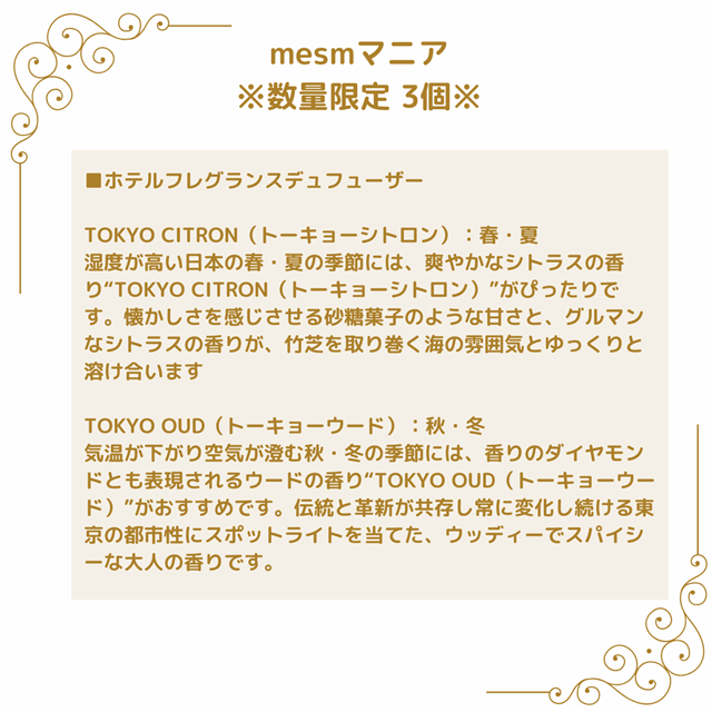 2024福袋【10万円】mesmマニア ※数量限定 3個※: メズム東京、オート