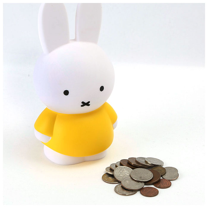 ミッフィー グッズ 大人 インテリア 通販 貯金箱 おしゃれ かわいい コインバンク こども キッズ ブルーナ miffy うさこちゃん ATELIER  PIERRE アトリエピエール Miffy Money Bank ミッフィーマネーバンク M Mサイズ オブジェ オーナメント インテリア小物(ホワイト  ...