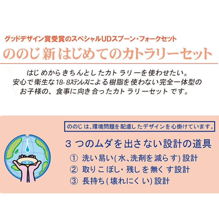 ののじ 新はじめてのカトラリーセット 通販 離乳食 スプーン