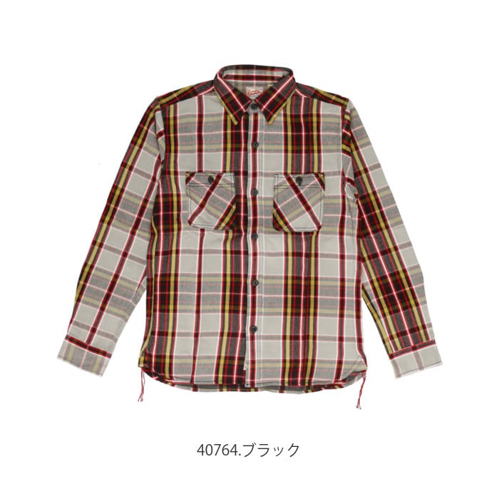 ヒューストン ビエラシャツ 通販 Houston シャツ ネルシャツ メンズ アメカジ ブランド Houston Check Viyella Shirt シンプル ワークシャツ コットン 厚手 長袖 カジュアルシャツ トップス Mサイズ ブラック Backyard Family Jre Pointが 貯まる