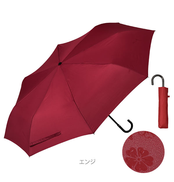 折りたたみ傘 晴雨兼用 桜雫 さくらしずく 通販 折傘 59cm 8本骨 軽量