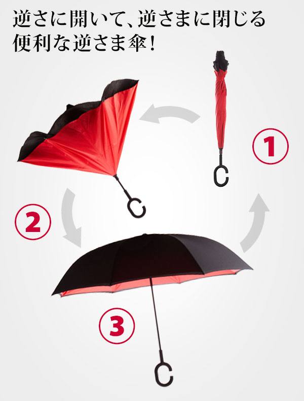 逆さ傘 逆さま傘 通勤 通学 通販 さかさ傘 レディース メンズ 傘 かさ