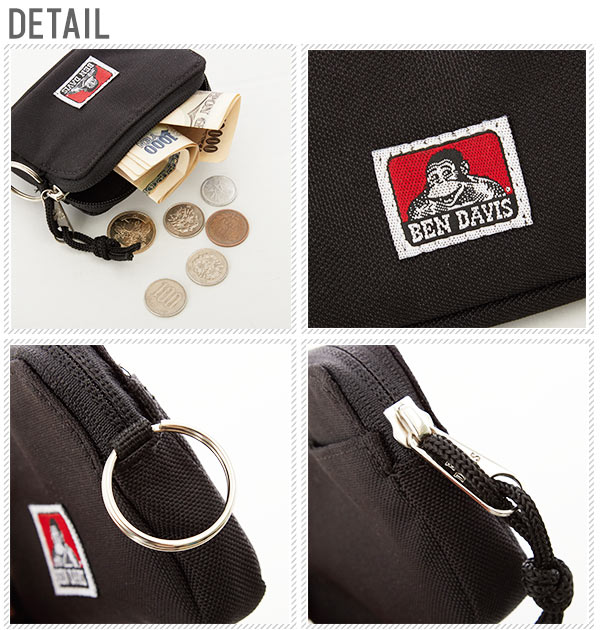 コインケース ベンデイビス BEN DAVIS 小銭入れ 財布 COIN CASE メンズ 通販 レディース 高校生 大学生 キッズ ブランド コインパース  小物入れ 定期入れ カード入れ シンプル ロゴ メンズコインケース 153860401 150-009  bd-bdw-9031(BLACK.ブラック): BACKYARD FAMILY ...