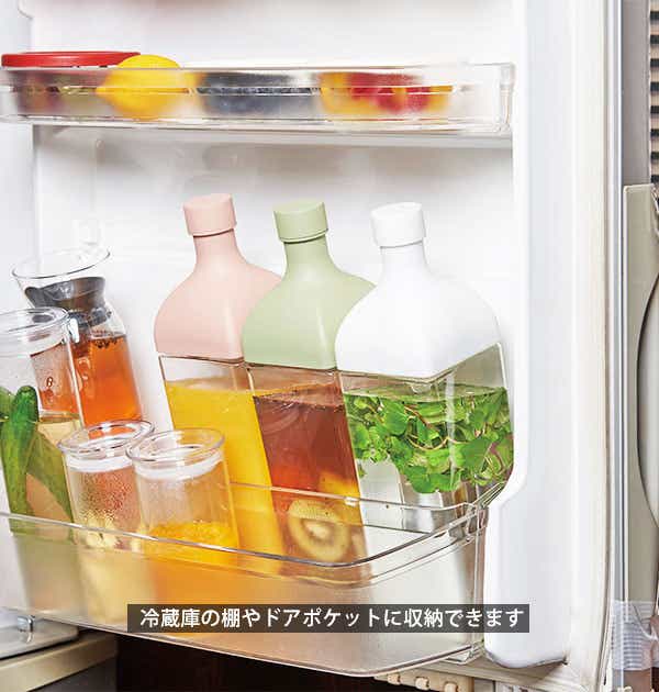 水出し茶ボトル 1200ml ハリオ HARIO 通販 水出し茶ボトル 1.2l 角型ボトル ジャグ 横置き ヨコ置き おしゃれ かわいい 水出しポット  水 ウォーター スタイリッシュ お茶 麦茶 ピッチャー カフェ 洋風 メッシュ フィルターインボトル カークボトル(ホワイト): BACKYARD  ...