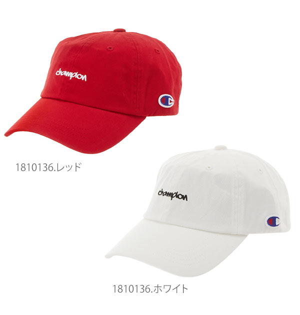 ローキャップ Champion チャンピオン 通販 Champion キャップ 帽子 Low Cap メンズ レディース 筆記体ロゴ ミニ刺繍 ワンポイント シンプル コットン 綿100 ストラップバック Strapback おしゃれ かわいい キッズ 子ども 手洗い可 洗える サイズ調整 アウトドア 外遊び