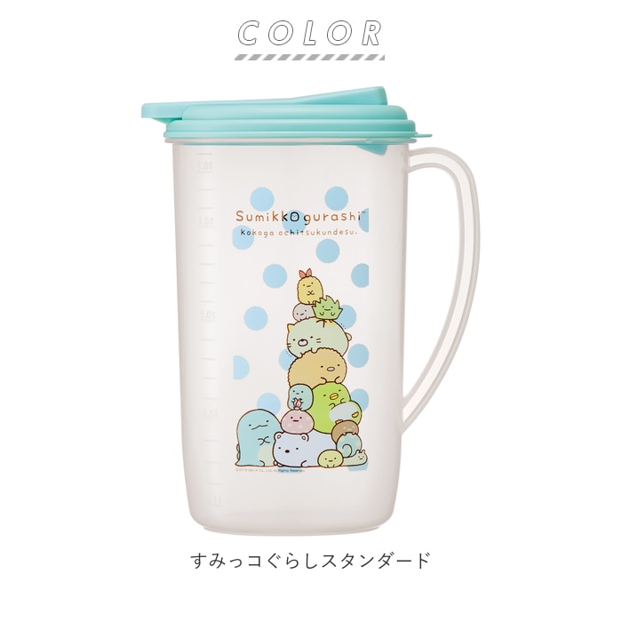 ピッチャー おしゃれ 通販 水差し 冷水筒 麦茶ポット 洗いやすい 約 2l タテ置き 1 9l 大きめ 縦冷水筒 ウォーターポット 縦置き お茶 ジャグ かわいい キッチン雑貨 冷蔵庫 キャラクター すみっコぐらし トトロ ツムツム ディズニー 猫 ネコ ねこっと 冷水筒 ツムツム