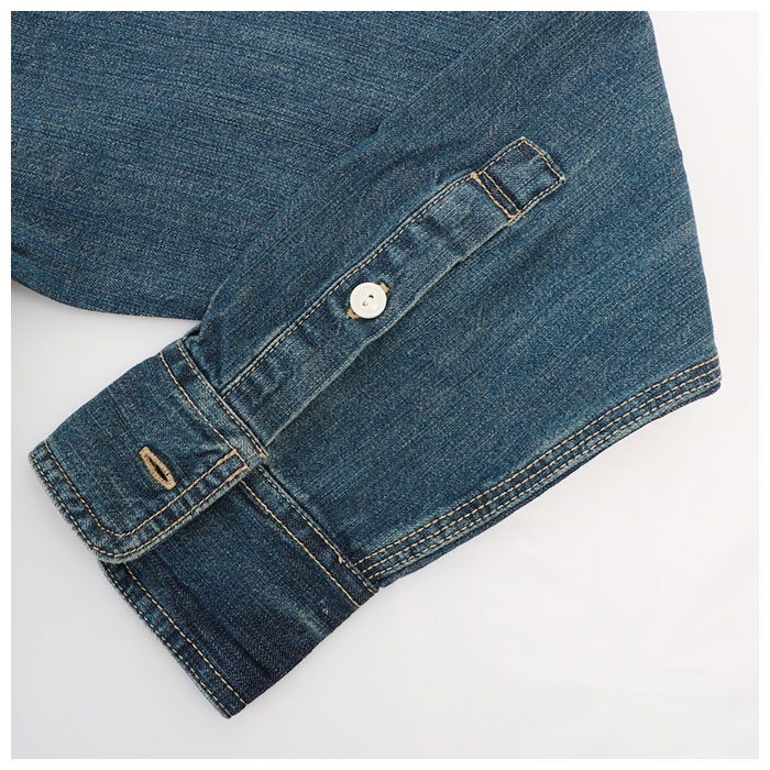 ヒューストン デニムシャツ 通販 Houston シャツ デニム メンズ アメカジ ブランド Houston Usa Cotton Denim Work Shirt シンプル ワークシャツ コットン 厚手 長袖 カジュアルシャツ トップス Mサイズ インディゴ Backyard Family Jre Pointが 貯まる