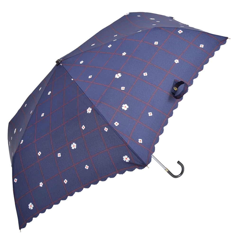 限定SALE大人気新品HANWAY　折りたたみ傘　晴雨兼用　雨傘　UV加工　フラワー　ピンク 小物