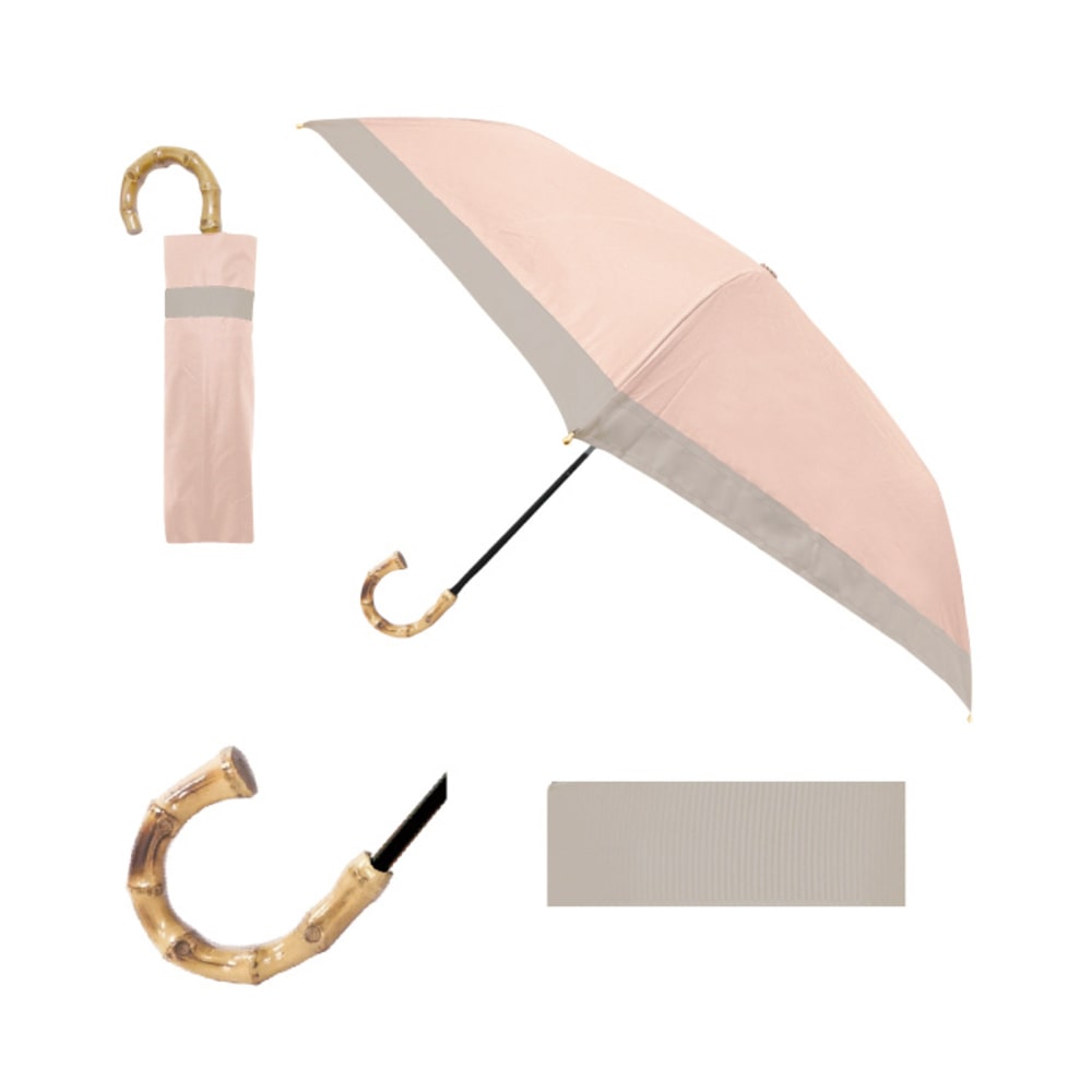 安売り コンパクト ベージュ 折りたたみ傘 日傘 軽量 梅雨 UV対策 人気