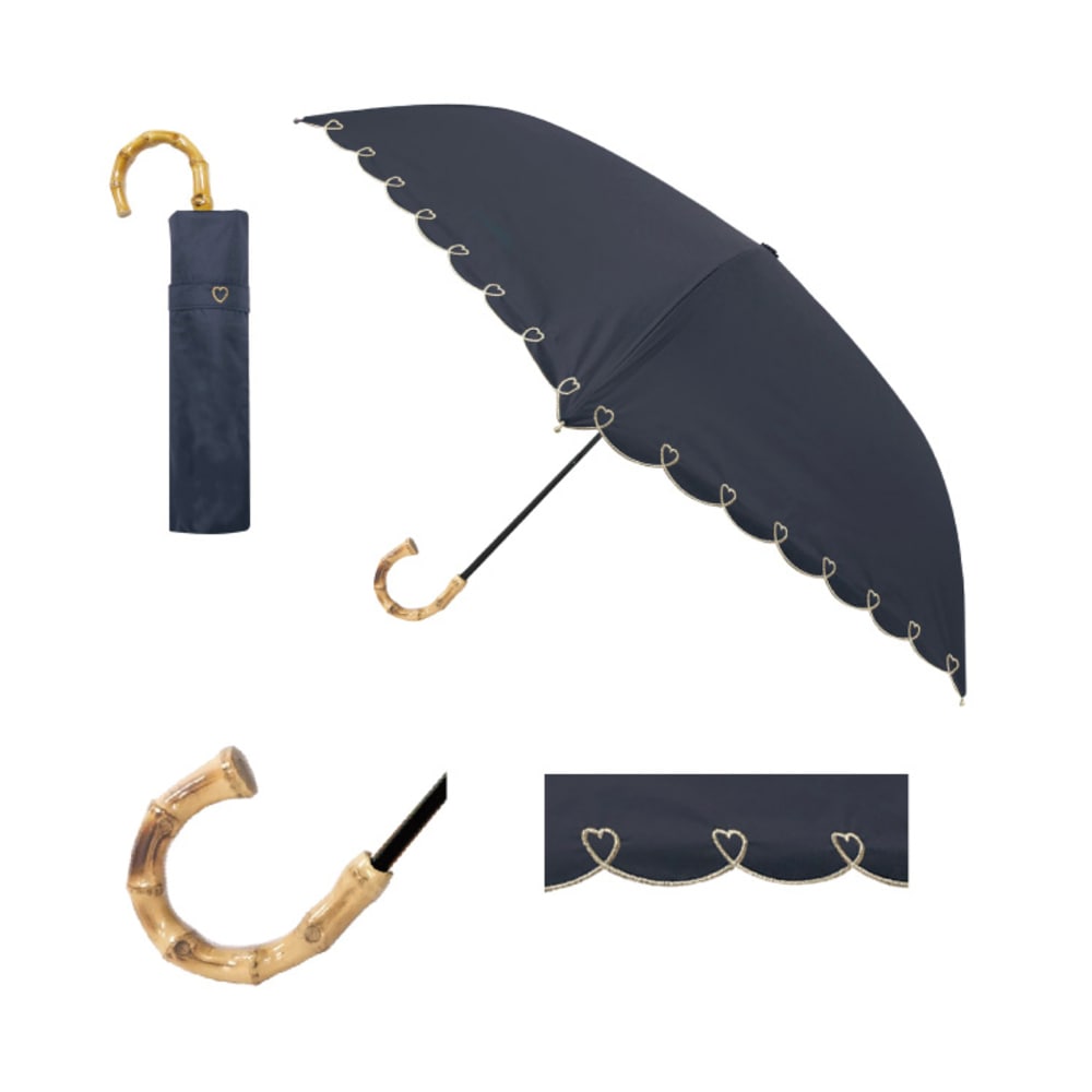 日傘 折りたたみ 完全遮光 晴雨兼用 軽量 通販 100% 折りたたみ傘 
