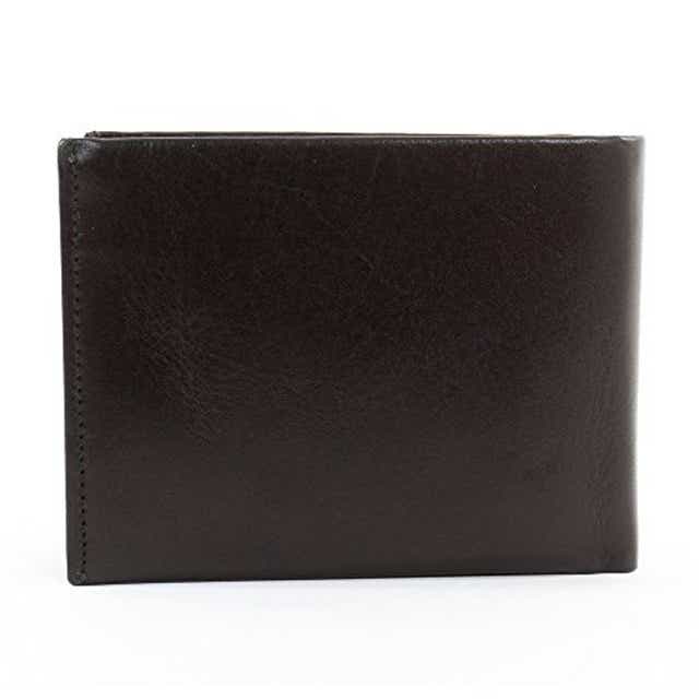GIUDI ジウディ イタリア製ガビアーノレザー二つ折り財布 ブラック