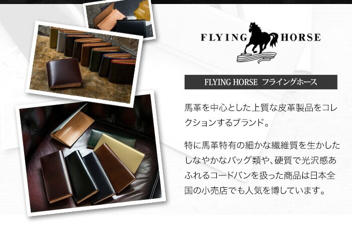 FLYING HORSE フライングホース カードケース 名刺入れ ブラック