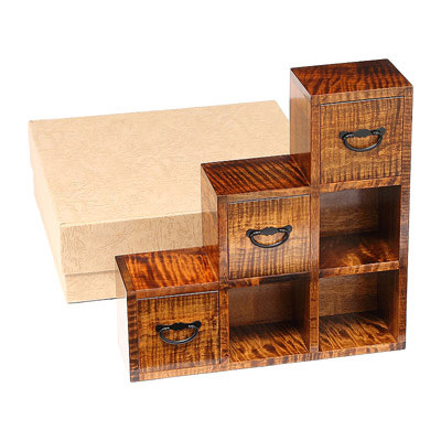 木製品 ミニ階段箪笥 - 収納家具