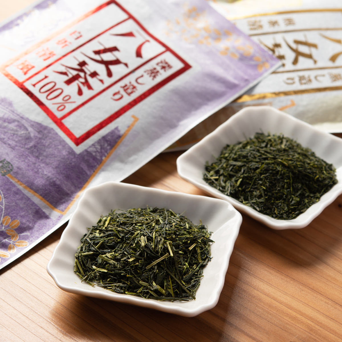 送料無料】八女茶 100g 3袋 詰め合わせ 〔煎茶100g×1、白折100g×1