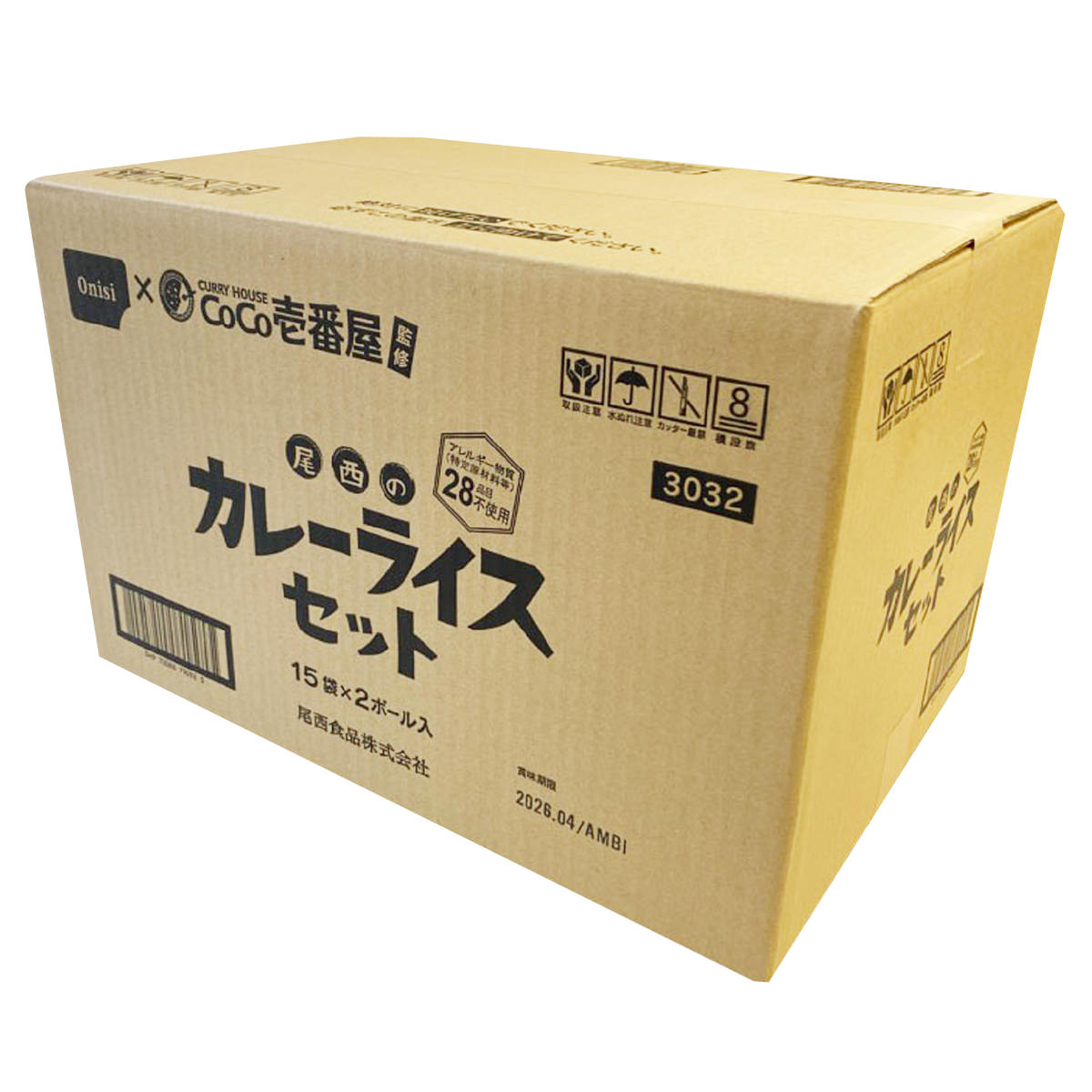 送料無料】COCO壱番屋監修 尾西のカレーライスセット 30食 〔(白飯80g