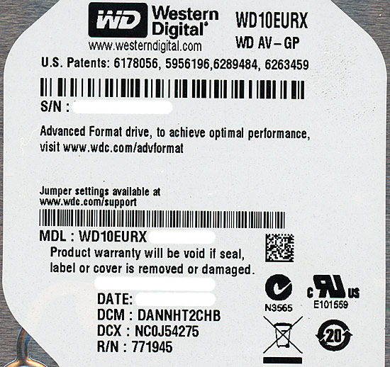 送料無料】Western Digital製HDD WD10EURX 1TB SATA600: オンラインショッピングエクセラー JRE  MALL店｜JRE MALL