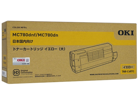 送料無料】OKI トナーカートリッジ イエロー TNR-C4RY1: オンライン