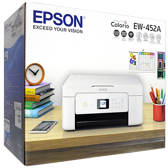 送料無料】EPSON製 A4 インクジェット複合機 カラリオ EW-452A