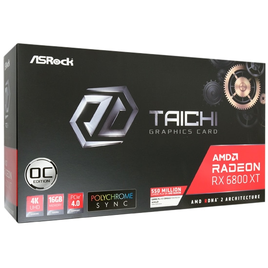 新品未開封品　AMD ASRock RADEON RX6800XT 16G