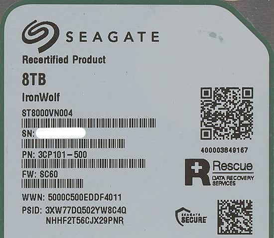 送料無料】SEAGATE製HDD ST8000VN004 8TB SATA600 7200: オンライン ...