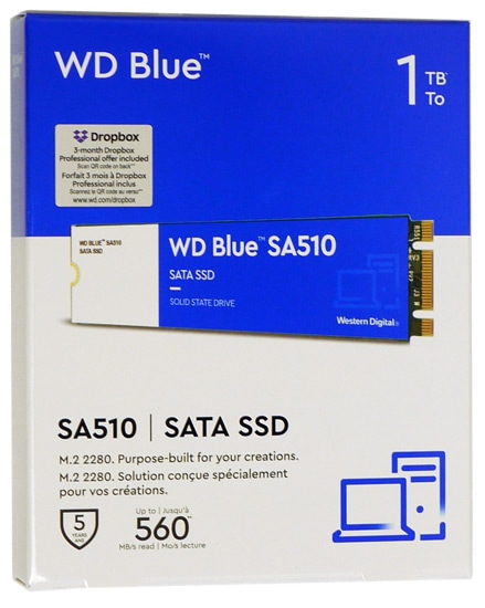 送料無料】Western Digital製 SSD WD Blue SA510 SATA WDS100T3B0B 1TB