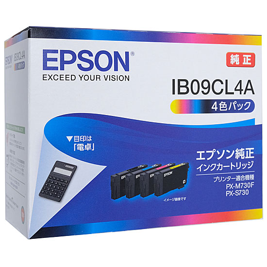 送料無料】EPSON純正品 インクカートリッジ 4色パック IB09CL4A