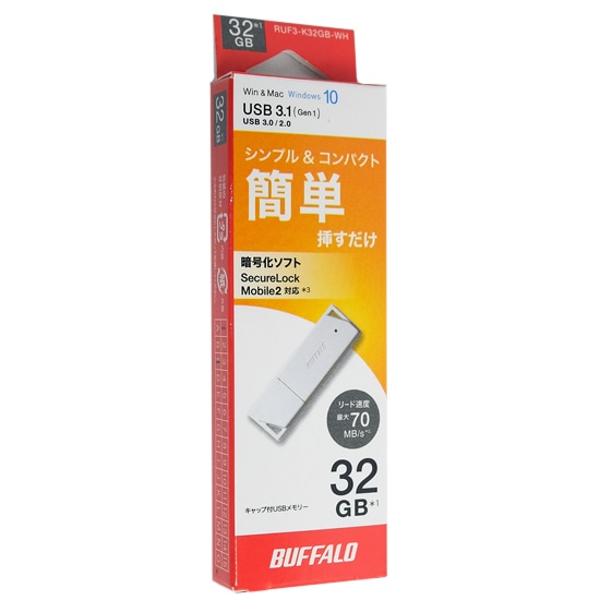送料無料】【ゆうパケット発送】BUFFALO USB3.0用 USBメモリー RUF3