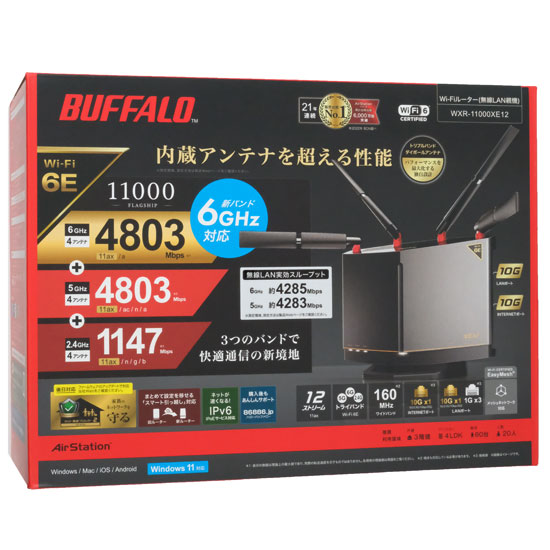 送料無料】BUFFALO 無線LANルータ AirStation WXR-11000XE12 ...