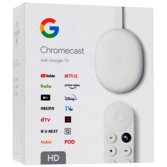 送料無料】Google Chromecast with Google TV (HD) GA03131-JP Snow ...