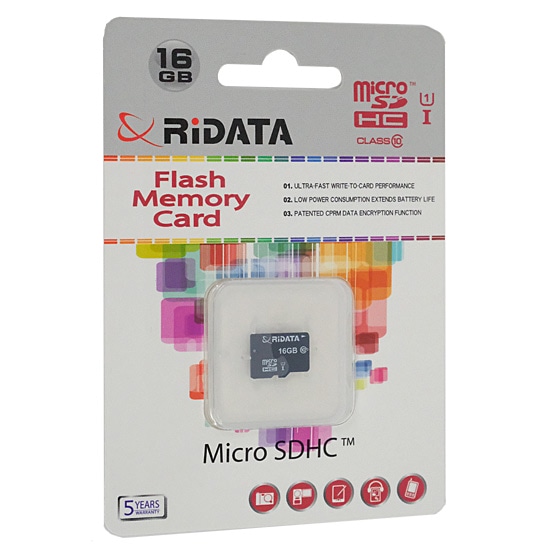 送料無料】【ゆうパケット発送】RiDATA microSDHCメモリーカード WRI-MSH016GC10U1 16GB:  オンラインショッピングエクセラー JRE MALL店｜JRE MALL