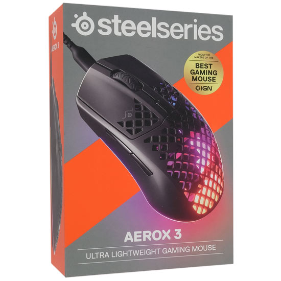 送料無料】SteelSeries 有線ゲーミングマウス Aerox 3 62599 Black 