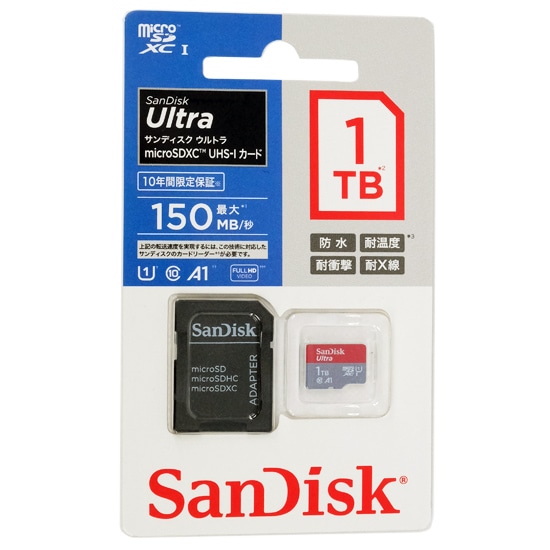 SanDisk　microSDXCメモリーカード 1TB　SDSQUAC-1T00-JN3MAメーカー