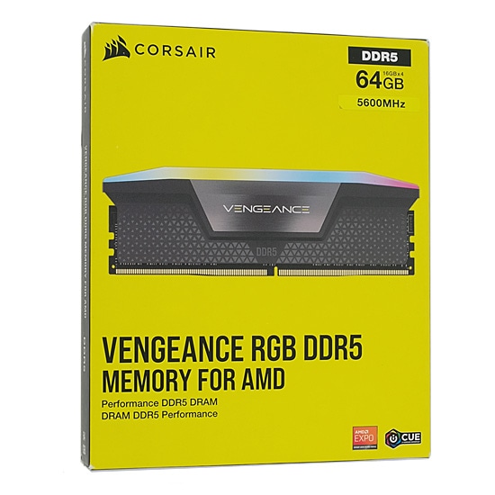 PCパーツ送料無料】Corsair CMH64GX5M4B5600Z36 DDR5 PC5-44800 16GB 4枚組 ...