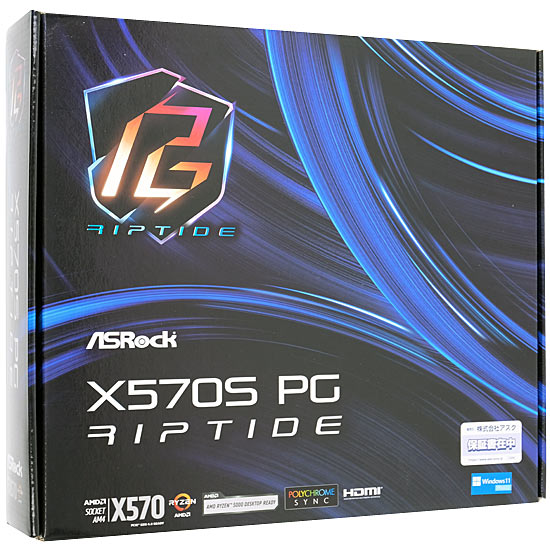 送料無料】ASRock製 ATXマザーボード X570S PG Riptide SocketAM4