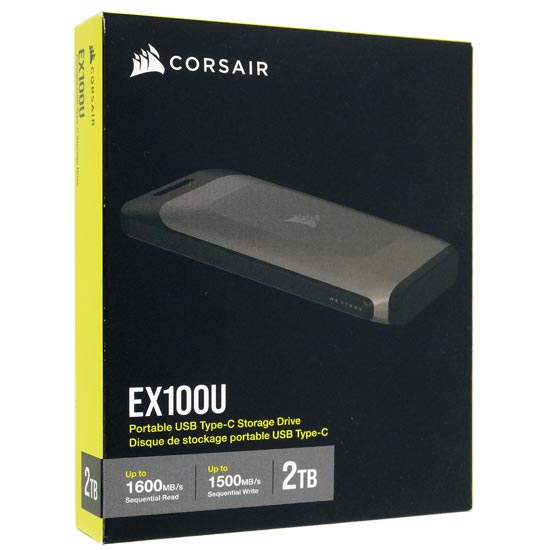 Corsair　ポータブルSSD EX100U CSSD-EX100U2TB　2TBその他