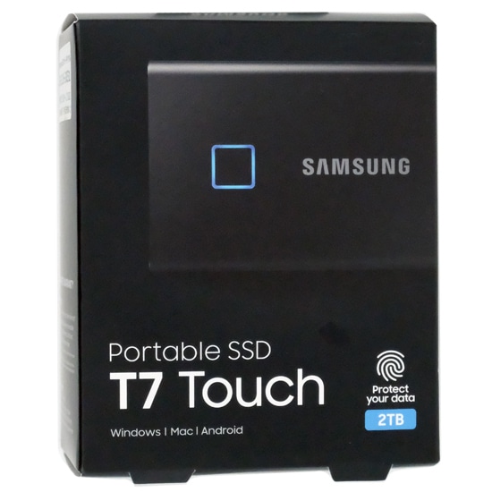 送料無料】SAMSUNG ポータブルSSD T7 Touch MU-PC2T0K/EC 2TB ブラック ...