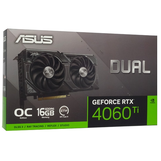 bn:1]【送料無料】ASUS製グラボ DUAL-RTX4060TI-O16G PCIExp 16GB ...