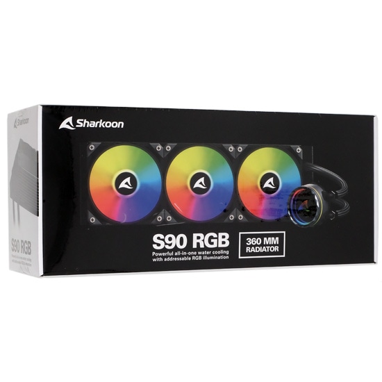 Sharkoon 水冷CPUクーラー SHA-S90 RGB AIO ブラック