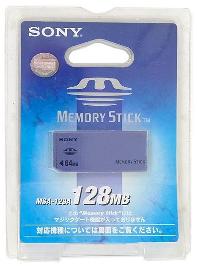 送料無料】【ゆうパケット発送】SONY製 メモリースティック MSA-128A
