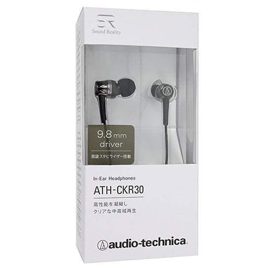 送料無料】audio-technica インナーイヤーヘッドホン ATH-CKR30 BK