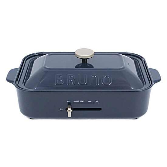 送料無料】IDEA コンパクトホットプレート BRUNO(ブルーノ) BOE021-NV