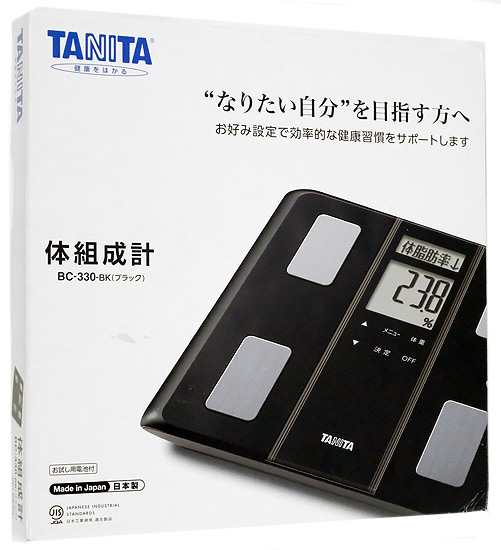 送料無料】TANITA 体組成計 BC-330 ブラック: オンラインショッピング