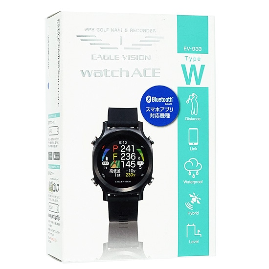 送料無料】朝日ゴルフ用品 EAGLE VISION watch ACE EV-933 ブラック