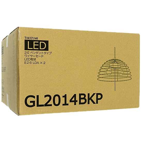 TAKIZUMI 瀧住電機工業 LEDダイニングペンダントライト GL2014BKP [管理:1100033537]
