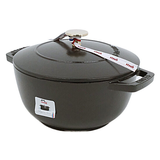 送料無料】ストウブ 鍋 Wa-NABE L 20cm 40501-009 ブラック