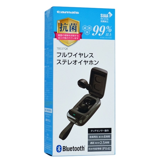 送料無料】多摩電子工業 Bluetoothフルワイヤレスイヤホン TBS37QK