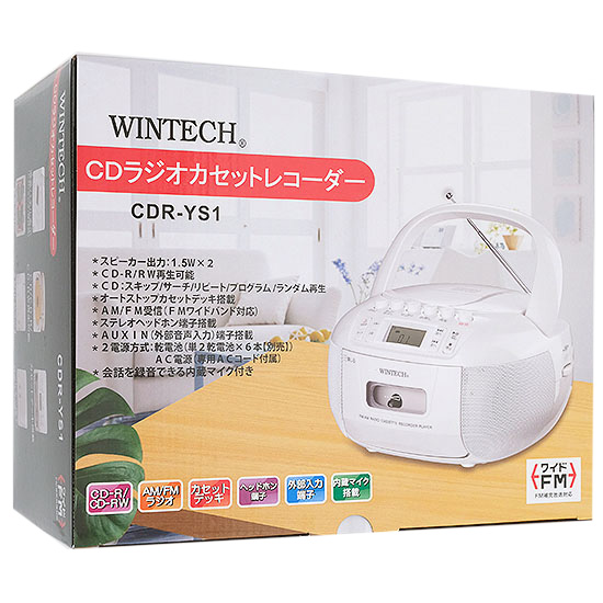 送料無料】WINTECH CDラジカセ CDR-YS1: オンラインショッピング ...