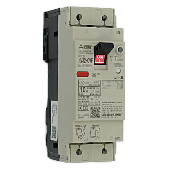 送料無料】三菱電機 漏電遮断器 NV32-CVF 2P 10A 100-230V 30MA