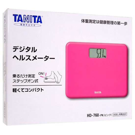 送料無料】TANITA デジタルヘルスメーター HD-760-PK ピンク: オンラインショッピングエクセラー JRE MALL店｜JRE MALL