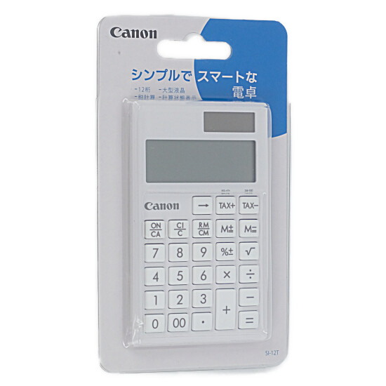 送料無料】【ゆうパケット発送】CANON ポケットサイズ電卓 12桁 SI-12T